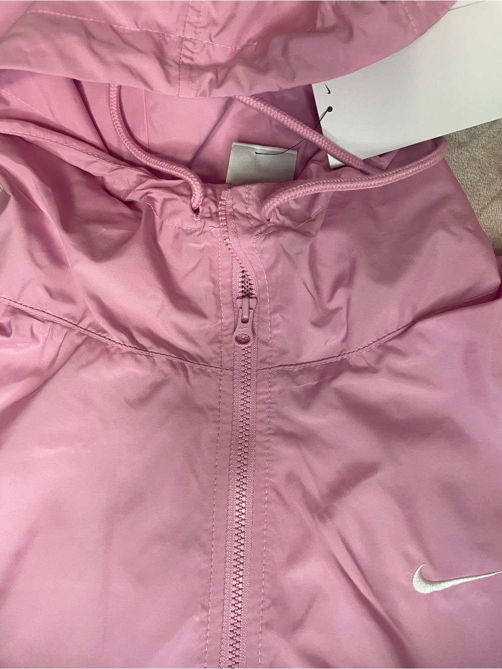 Nike Light Pink Hooded Windbreaker - Picture 3 of 4